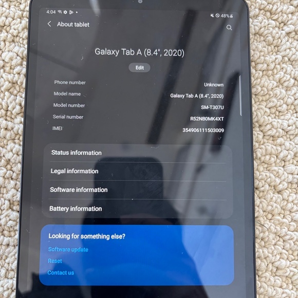 Samsung Galaxy Tab A (2020) SM-T307U 32GB Wi-Fi + 4G VERIZON 8.4" - Picture 14 of 16
